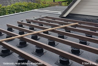 Constructie vlonder voor plat dak ©Gilbert de Jong